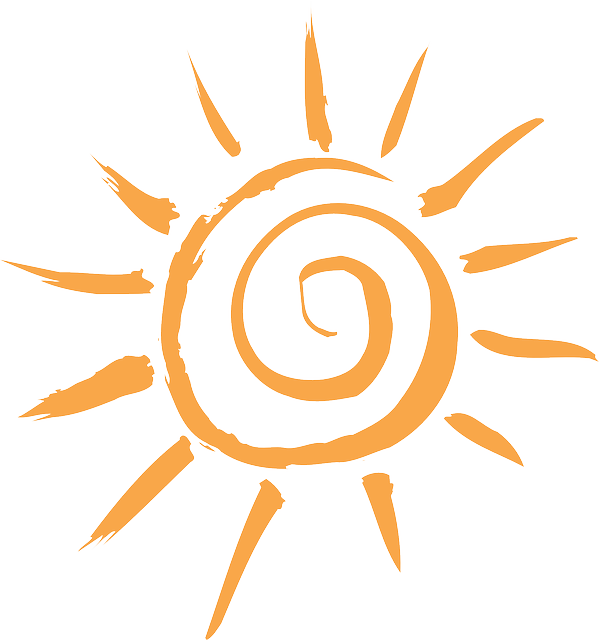 simple-sun-cartoon-orange-free-sunshine-sol - Munkebjerg Gymnastikforening